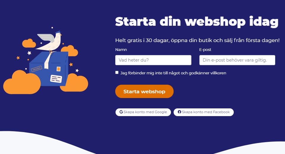 skapa webshop